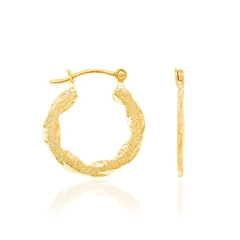 Brinco Rommanel folheado a ouro argola Cód. 523822 - comprar online