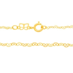 Gargantilha Rommanel coração infinito banhada a ouro 531471 42Cm - comprar online