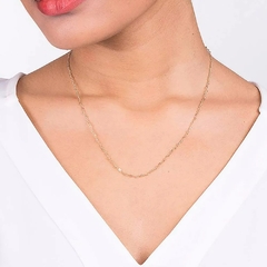 Gargantilha Rommanel coração infinito banhada a ouro 531472 50Cm - comprar online