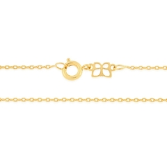 Gargantilha Rommanel banhada a ouro 18k fio cadeado Cód. 530431 - comprar online