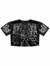 Blusa Cropped Festas Preto DWay Ref: 15188