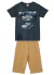 Conjunto infantil com bermuda moletinho Brandili Ref.: 26048