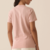 Camiseta Fila Regular Basic Outline Feminina - Nude Rose na internet