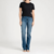 Camiseta Clássica Gola C Tommy Hilfiger Feminina - Azul M - Bel Magazine