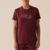 Camiseta Fila Regular Basic Outline Feminina - Vinho
