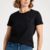 Camiseta Clássica Gola C Tommy Hilfiger Feminina - Azul M