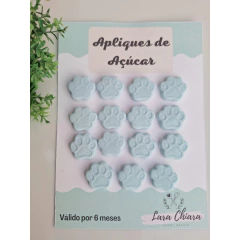 Aplique Patinhas Azul claro /Pegadas - 10 unidades - comprar online