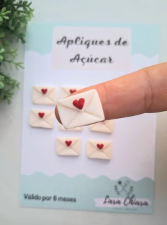 Aplique Cartinha Dia dos Namorados - 10 unidades