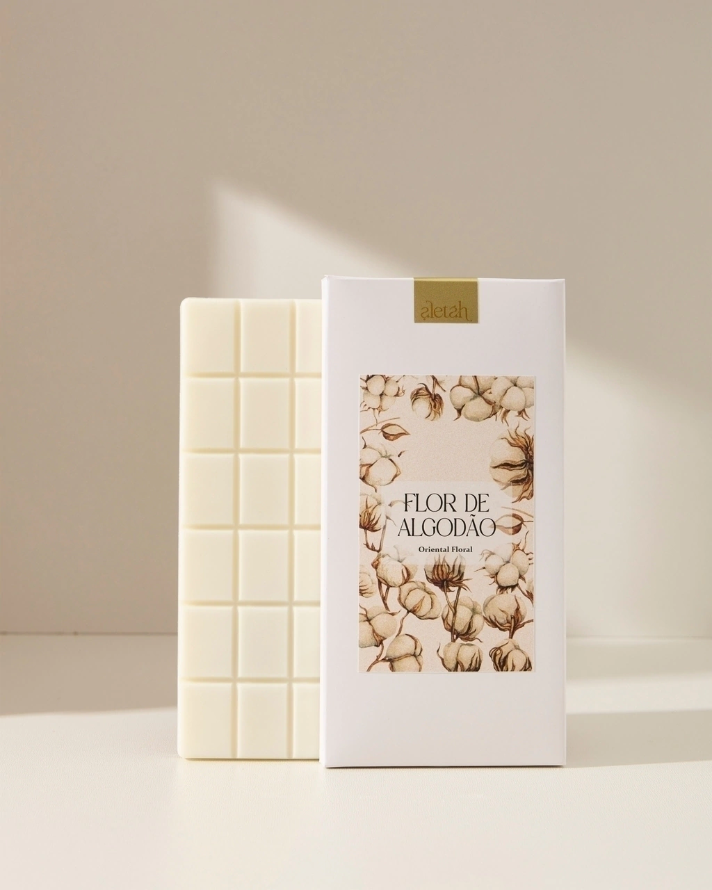 Barra de Cera Perfumada Flor de Algodão