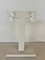 Brinco flor/estrela insp. H prateado