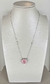 Colar fusion quartzo rosa zirconia branca coração 20mm PRATA 925 - comprar online