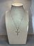 Colar cruz cravejada Insp. Tiffany & Co X dourado/prateado - comprar online