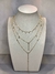 Kit 2 Colares cristal+gravatinha dupla - comprar online