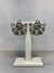 Brinco tempo II gota cravejada leque prata - comprar online