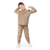 Pijama fleece raposa marrom Malwee Kids