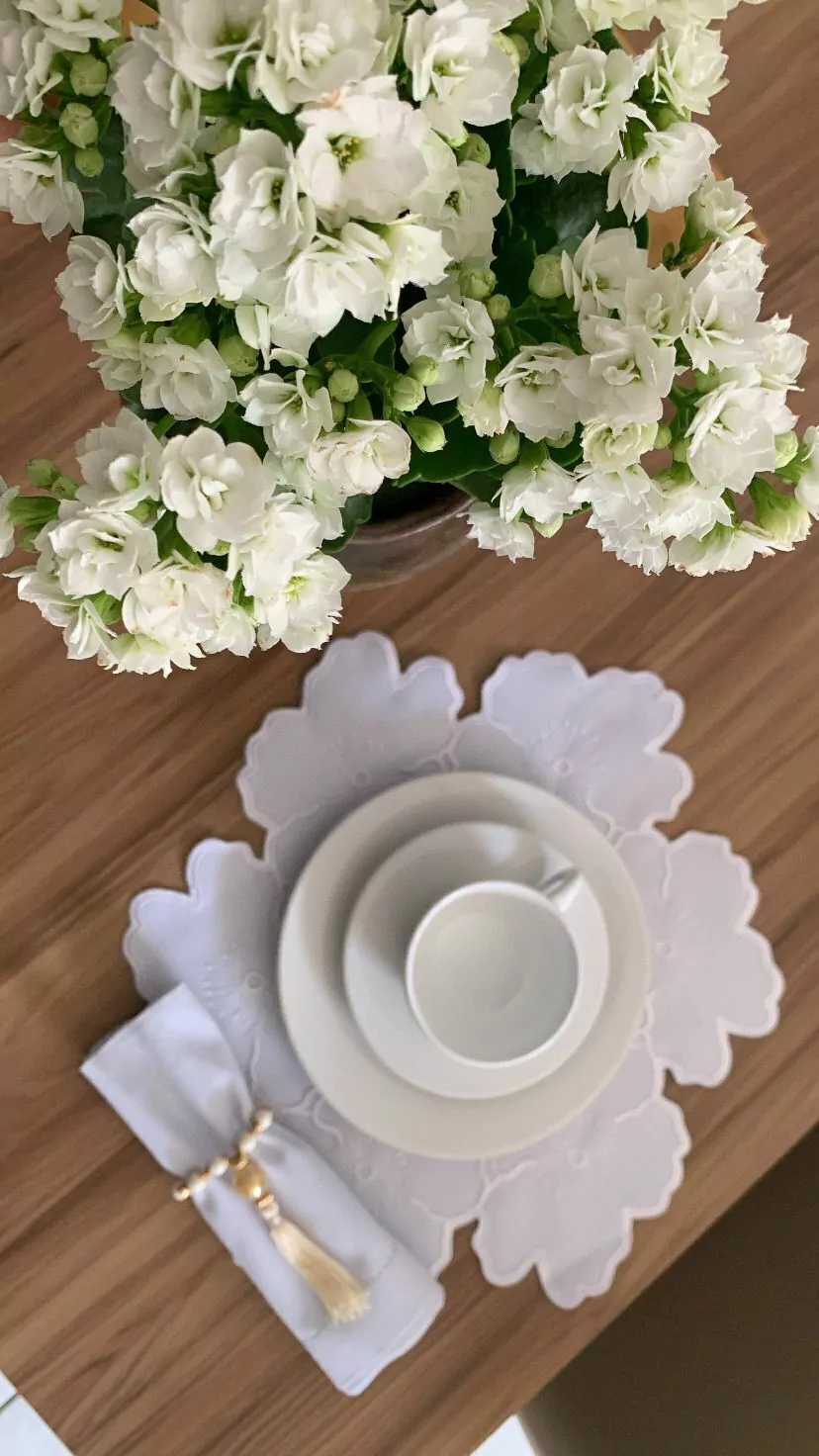 Lugar americano Flor de Hibísco