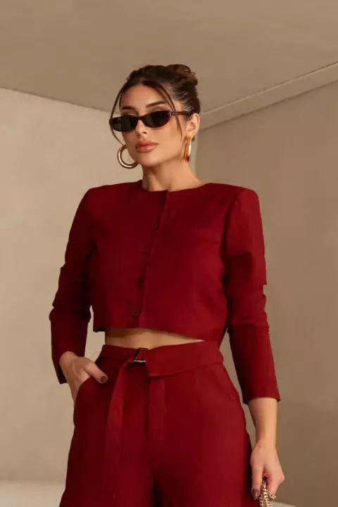 CONJUNTO CASACO-SHORT LIVIA