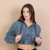 CAMPERA OXIDO CLARO CAPUCHA - Zaira Jeans
