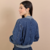 CAMPERA CUELLO CADETE AZUL RIGIDO - comprar online
