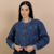 CAMPERA CUELLO CADETE AZUL RIGIDO