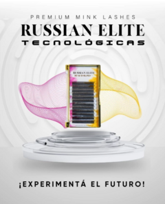 EXTENSIONES DE PESTAÑAS RUSSIAN ELITE TECNOLÓGICA 3D CURVA D 0.07