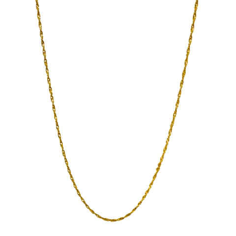 COLAR CORRENTE FINA TORCIDA 50 cm