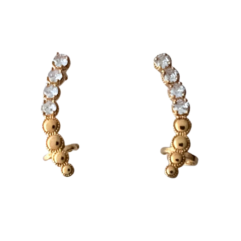 BRINCO EAR CUFF ESFERAS
