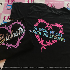 Remera Unisex c/estampado frente y espalda grande - comprar online