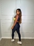 Conjunto calça Labelly - Preto com Pessego - comprar online