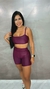 Conjunto top e short Wonder - Vinho