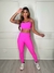 Conjunto Calça e top reto Aura - Pink