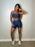 Conjunto top LB e short Color Pocket - Azul marinho na internet