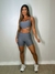 Conjunto top LB e short Color Pocket - Grafite
