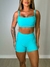 Conjunto short e top reto Jaguar - Verde Menta - UNNA FITNESS