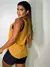 Regata Tule Chuleado - Mostarda - comprar online