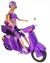 Muñeca paloma y moto scooter - comprar online