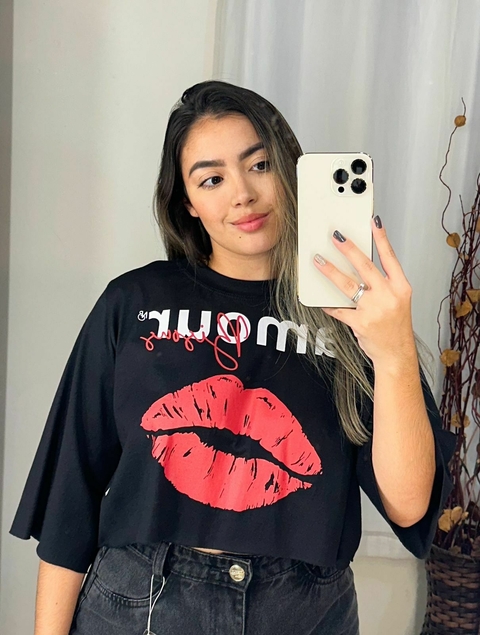 Cropped Tee Glamour - comprar online