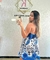 Vestido Giovana | estampa azul na internet
