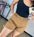 Short Alfaiataria com cinto Marrom