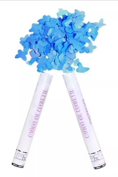 Cañones Lanza Confeti Mariposas de color Para Fiestas (2 piezas)