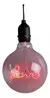 Imagem do Love Lâmpada Rosa 3w Bivolt Escrita Filamento De Led