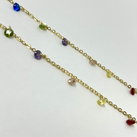 Pulseiras zircônias penduradas - Tal Mãe... Tal Filha..