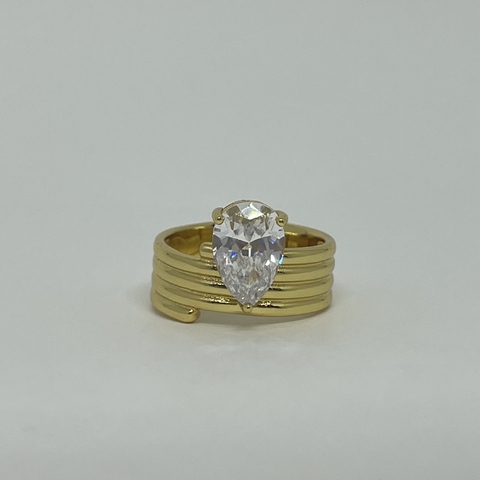 Anel solitário aros