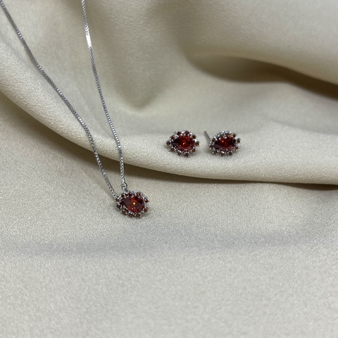 Conjunto Gota âmbar trabalhada