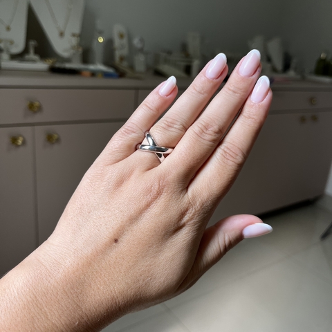 Anel X largo - comprar online