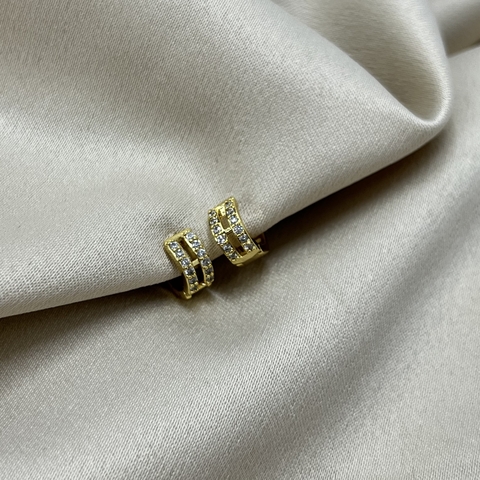 Mini argola click com zircônias