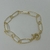 Pulseira elos finos texturizados e fecho boia - comprar online