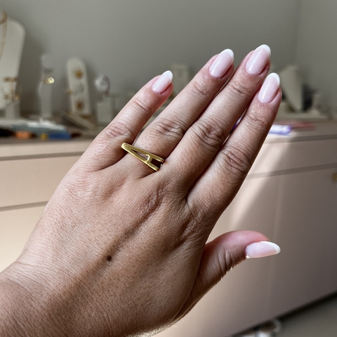 Anel letra A - comprar online