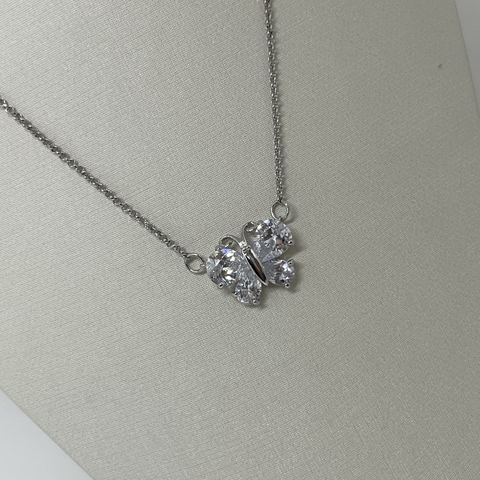 Conjunto Borboleta de zircônias