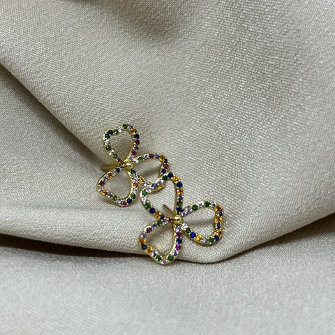 Brinco três pétalas